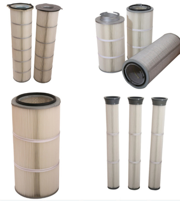 Wkład poliestrowy z filtrem przeciwpyłowym Plisowany wkład filtra z filtrem