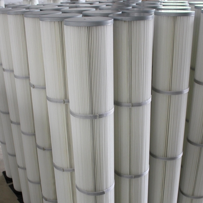 Białe przemysłowe wkłady filtrujące powietrze / filtr z wkładem odpylającym
